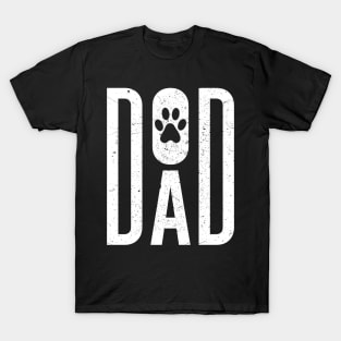 Dog Dad - Funny Dog Paw T-Shirt